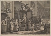 The Stage Coach, or The Country Inn Yard, William Hogarth British, Etching and engraving; second state of three