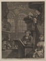 The Sleeping Congregation, William Hogarth British, Etching and engraving; third state of four