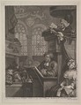 The Sleeping Congregation, William Hogarth British, Etching and engraving; fourth state of four