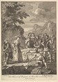 The Funeral of Chrystom & Marcella vindicating herself (Six Illustrations for Don Quixote), William Hogarth British, Etching and engraving; third state of three