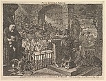 Paul Before Felix Burlesqued, William Hogarth  British, Etching and engraving with some mezzotint tone; fourth state of five