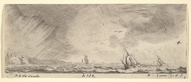 L'Air, from The Elements, Reinier Nooms, called Zeeman  Dutch, Etching; fourth state