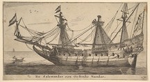 De Salemander een Oostindis Vaerder, Reinier Nooms, called Zeeman Dutch, Etching; second state