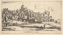 View of Conflans, Reinier Nooms, called Zeeman Dutch, Etching; second state