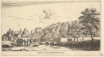 View of Chaillot in Paris, Reinier Nooms, called Zeeman Dutch, Etching; second state