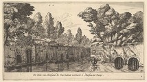 The Garden of M. de Nue Outside of the Suburb of S. Marceau near Paris, Reinier Nooms, called Zeeman Dutch, Etching; second state