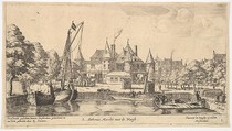 S. Anthonis Marckt met de Waegh, Reinier Nooms, called Zeeman Dutch, Etching; state III