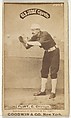 Frank Sylvester "Silver" Flint, Catcher, Chicago, from the Old Judge series (N172) for Old Judge Cigarettes, Goodwin & Company, Albumen photograph