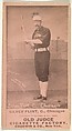 Frank Sylvester "Silver" Flint, Catcher, Chicago, from the Old Judge series (N172) for Old Judge Cigarettes, Goodwin & Company, Albumen photograph