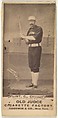 Frank Sylvester "Silver" Flint, Catcher, Chicago, from the Old Judge series (N172) for Old Judge Cigarettes, Goodwin & Company, Albumen photograph