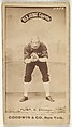 Frank Sylvester "Silver" Flint, Catcher, Chicago, from the Old Judge series (N172) for Old Judge Cigarettes, Goodwin & Company, Albumen photograph