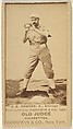 C.E. Hoover, Catcher, Chicago, from the Old Judge series (N172) for Old Judge Cigarettes, Goodwin & Company, Albumen photograph