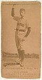 F. Hutchinson, Pitcher, Chicago, from the Old Judge series (N172) for Old Judge Cigarettes, Goodwin & Company, Albumen photograph