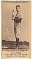 F. Hutchinson, Pitcher, Chicago, from the Old Judge series (N172) for Old Judge Cigarettes, Goodwin & Company, Albumen photograph