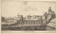 St. Antonis Poort, Amsterdam, Reinier Nooms, called Zeeman Dutch, Etching