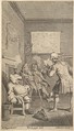 "Tristram Shandy," Frontispiece, Volume 1,, William Hogarth  British, Etching and engraving; second state of two