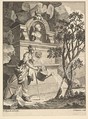 Frontispiece to the Catalogue of Pictures Exhibited in Spring Garden, Charles Grignion, I  British, Etching and engraving; first state of three