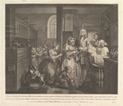 A Rake's Progress, Plate 5, William Hogarth  British, Etching and engraving; third state of three