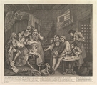 A Rake's Progress, Plate 7, William Hogarth  British, Etching and engraving; fourth state of four