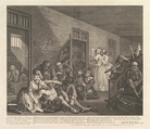 A Rake's Progress, Plate 8, William Hogarth  British, Etching and engraving; third state of three (retouched 1763)
