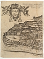 Plan of the City of Rome. Part 1 showing the Villa Medici and Piazza del Popolo, Antonio Tempesta (Italian, Florence 1555–1630 Rome), Etching with some engraving, undescribed state.