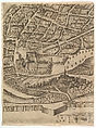 Plan of the City of Rome. Part 11 with the San Pancrazio (left bank), Antonio Tempesta (Italian, Florence 1555–1630 Rome), Etching with some engraving, undescribed state.
