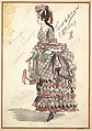 Costume Design for Third Ballet Girl (Italian), from the play "Captain Jinks of the Horse Marines", Percy Anderson  British, Watercolor over graphite