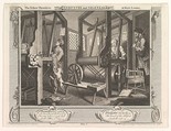 The Fellow 'Prentices at their Looms (Industry and Idleness, plate 1), William Hogarth  British, Etching and engraving; second state of two