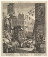 Beer Street, William Hogarth  British, Etching and engraving; second state of three