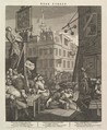 Beer Street, William Hogarth  British, Etching and engraving; third state of three