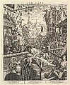 Gin Lane, William Hogarth  British, Etching and engraving; third state of three