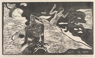 Auti Te Pape, Paul Gauguin French, Woodcut on china paper