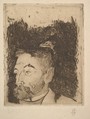 Portrait of Stéphane Mallarmé, Paul Gauguin  French, Etching