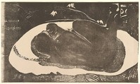 Spirit of the Dead Watching, Paul Gauguin French, woodcut printed in color on wove paper