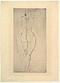 The Solitary Woman (Das einsame Weib), Wilhelm Lehmbruck (German, Duisburg 1881–1919 Berlin), Drypoint