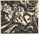 The Riding School, Franz Marc  German, Woodcut