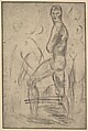 Striding Man, Wilhelm Lehmbruck  German, Drypoint and roulette
