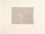 Crouching Figure Next to an Oriental Chair, Henri Matisse (French, Le Cateau-Cambrésis 1869–1954 Nice), Etching on chine collé