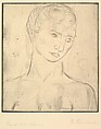Head of a Woman (Kopf Groß), Wilhelm Lehmbruck  German, Drypoint