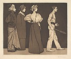 Tennis Players, Eugen Kirchner German, Etching and aquatint