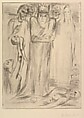 Macbeth III, Wilhelm Lehmbruck  German, Drypoint; only state