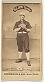 Emil Geiss, Pitcher, Chicago, from the Old Judge series (N172) for Old Judge Cigarettes, Goodwin & Company, Albumen photograph