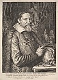 Portrait of Joannes Neyen, General of the Order of Franciscan Friars, Ambassador in Trier, Jan Muller  Netherlandish, Engraving; New Holl.'s third second state of five