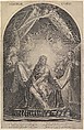 Christ As the Man of Sorrows, Jan Muller Netherlandish, Engraving; New Holl.'s first state of two