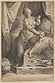 Cleopatra, Jan Muller  Netherlandish, Engraving; New Holl.'s second state of four