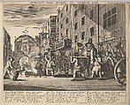 Burning the Rumps at Temple Bar (Plate 11: Illustrations to Samuel Butler's Hudibras), William Hogarth British, Etching and engraving