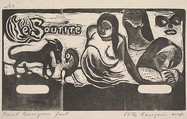 Le Sourire, Paul Gauguin French, Woodcut on china paper