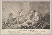 Cupid Instructed by Mercury, Pierre François Basan French, Engraving