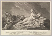 Venus Giving Nectar to Cupid, Pierre François Basan French, Engraving