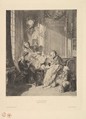 Breakfast, from "Gazette des Beaux-Arts", Emile Boilvin French, Etching